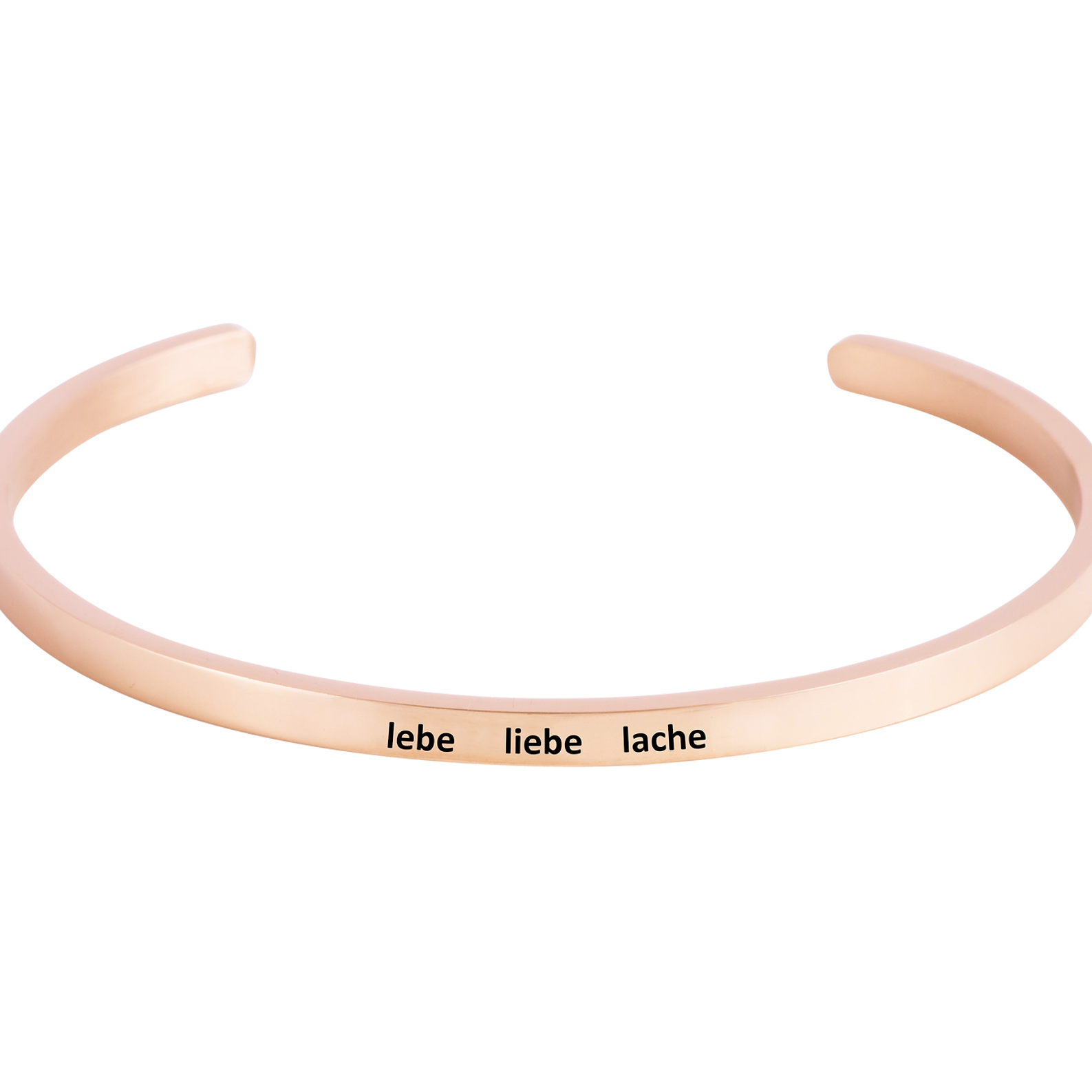 Armcandy "lebe liebe lache" roségold - blumenkind