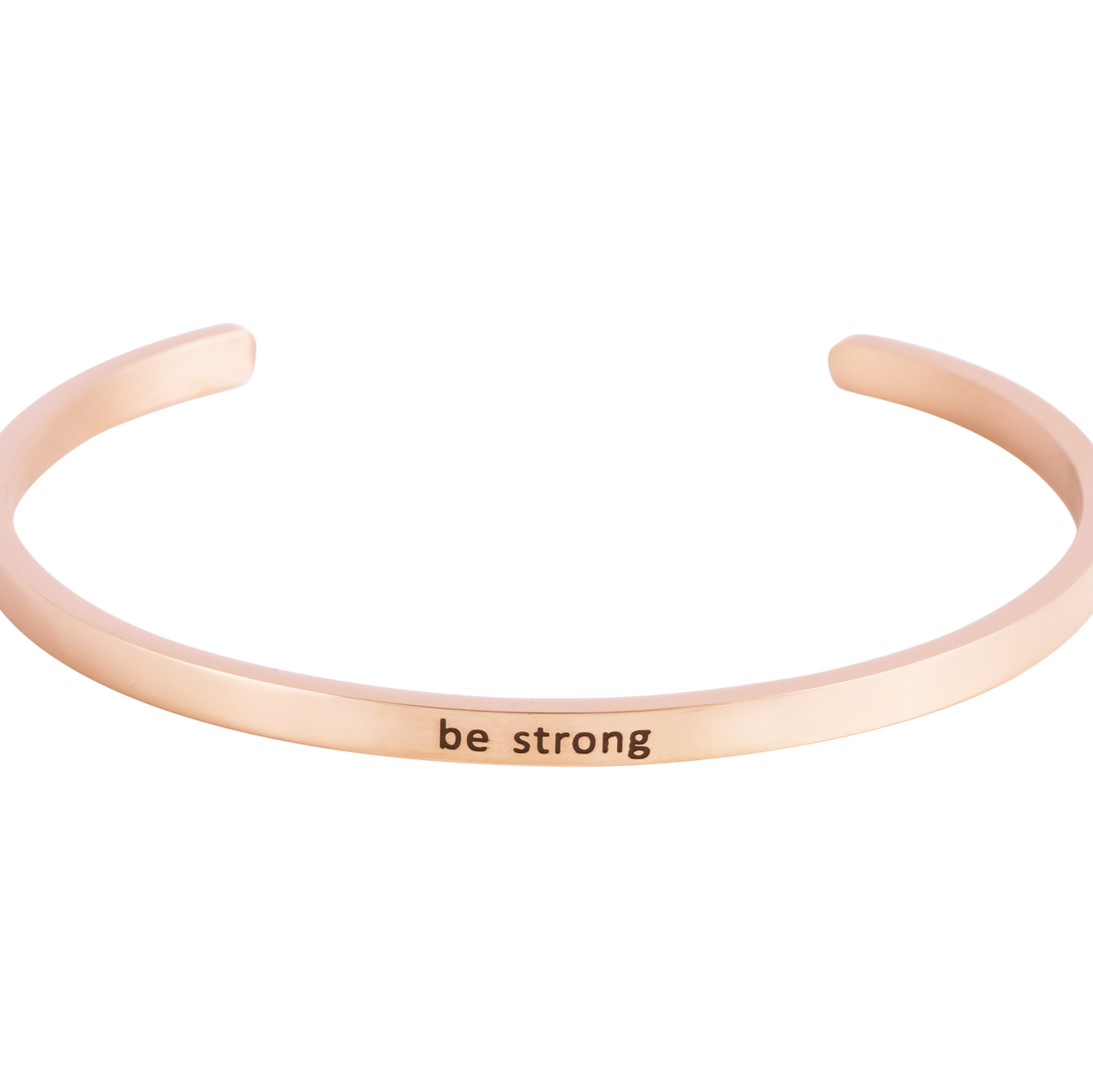 Armcandy "be strong" roségold - blumenkind