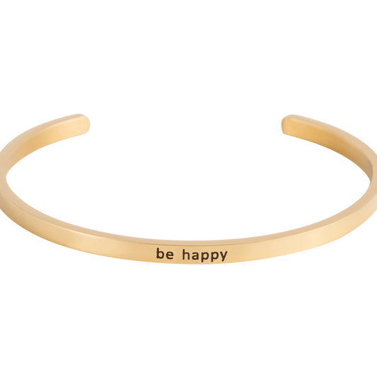 Armcandy "be happy" gold - blumenkind