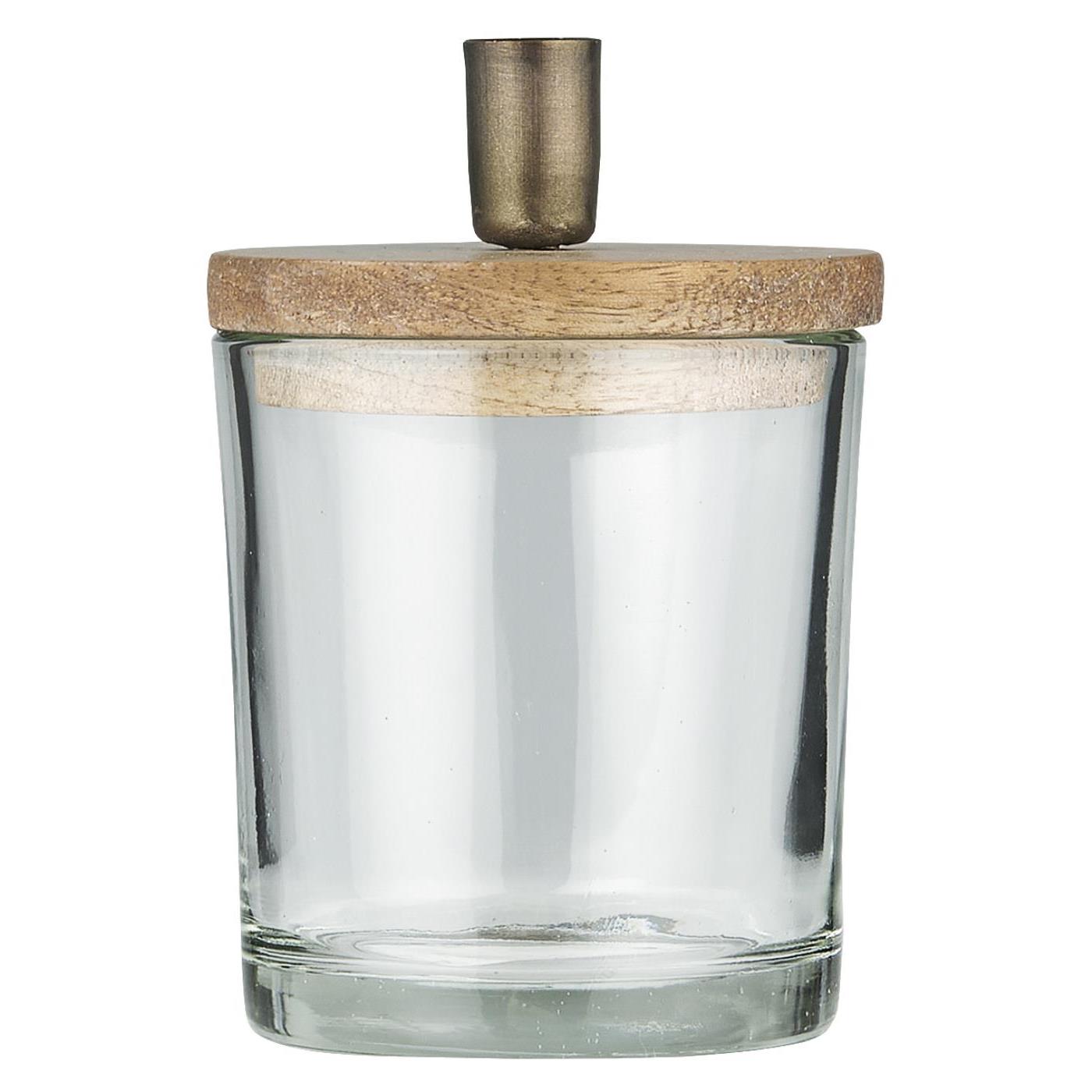 Kerzenhalter für dünne Kerze Holzdeckel - Ib Laursen