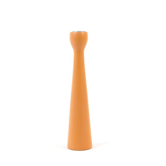 Kerzenhalter wood mat orange 25cm - Kinta
