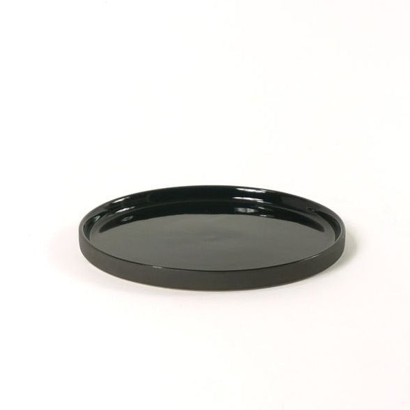 Teller glänzend schwarz - Kinta