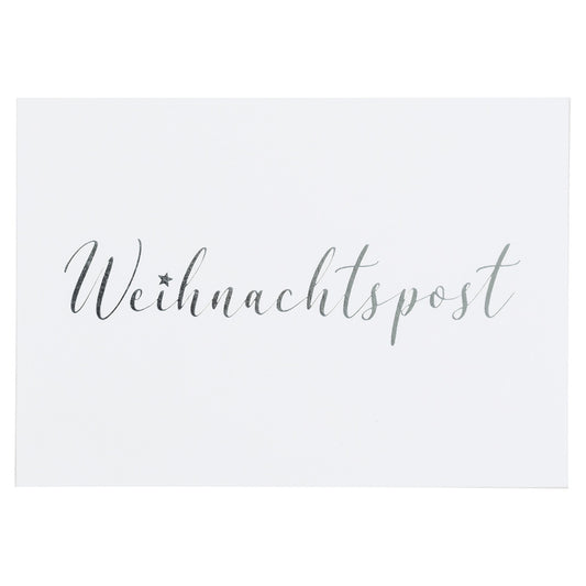 Weihnachtswunschkarte "Weihnachtspost" - Räder