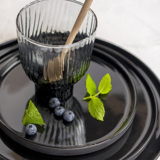 Teller mattschwarz  - Kinta