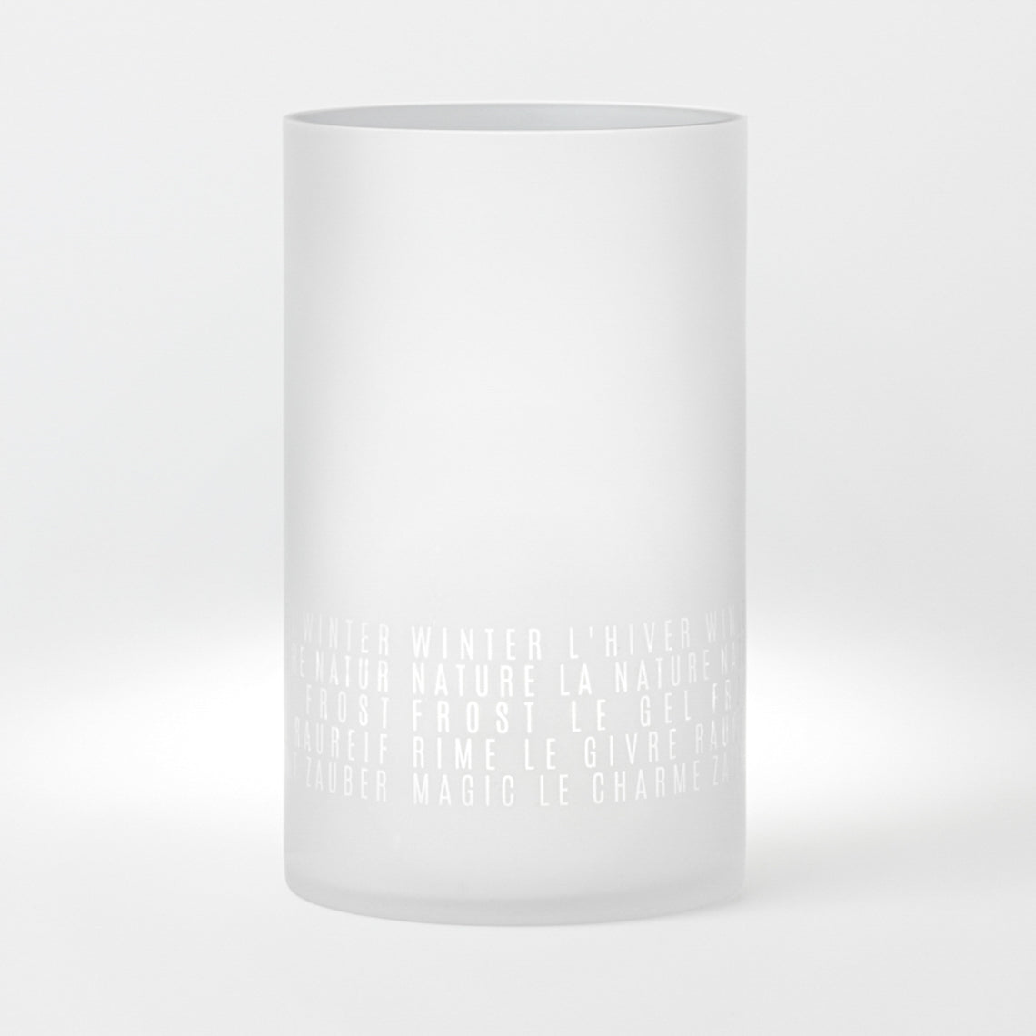 Winterzauber Windlicht "Winter" dreisprachig - Räder