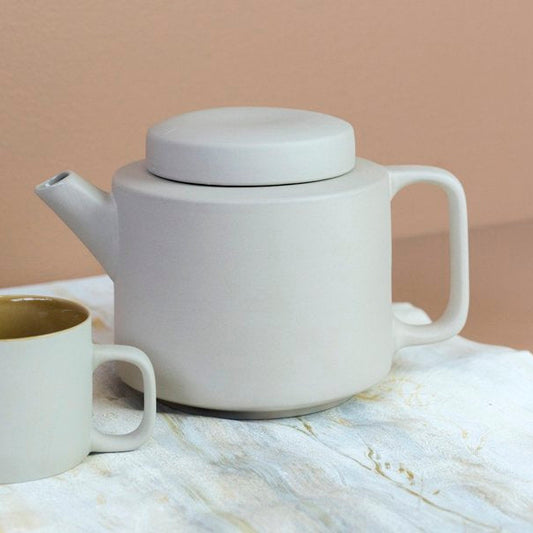 Teekanne XL Cer Clay grau 1350 ml - Kinta