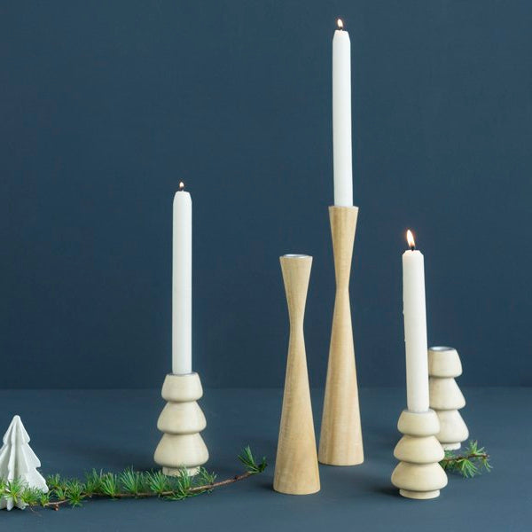 Kerzenhalter gem x-mas tree, grün 9 cm - Kinta