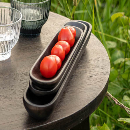 Olivenboot schwarz - Kinta