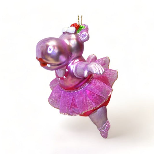 Christbaumkugel "Nilpferd Ballett" - Weihnachtsland