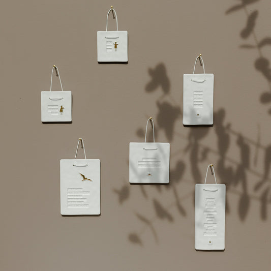 Poesiefliese "Liebe soll dieses Haus umhüllen" - Räder