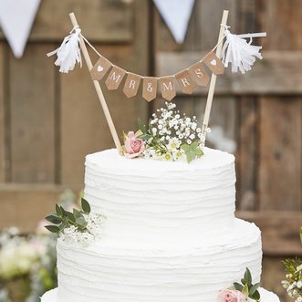 Mr & Mrs Cake Topper