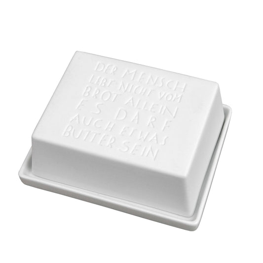 Butterdose groß "Der Mensch lebt nicht..." - Räder