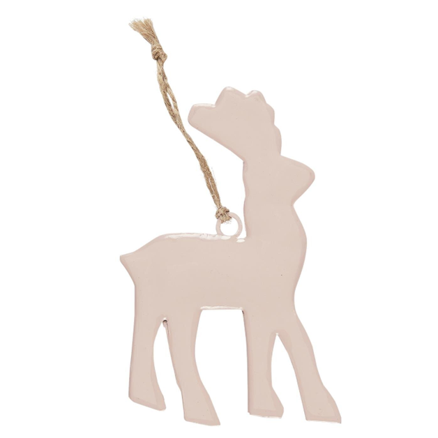 Rentier mit Juteschnur rosé - Ib Laursen