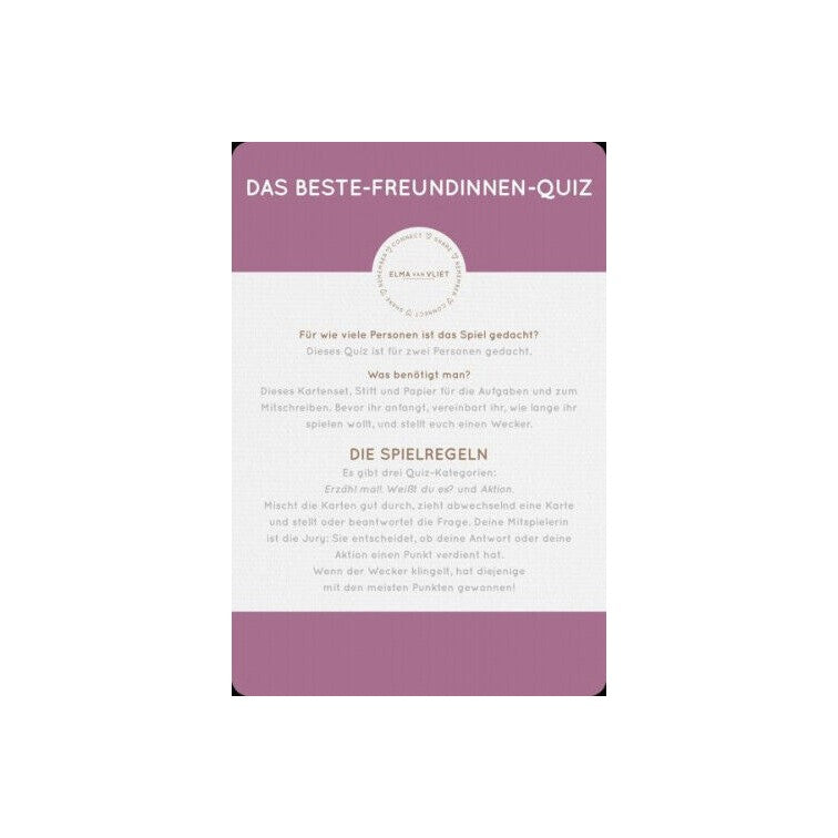 Erzähl mal! Das Beste-Freundinnen-Quiz - Elma van Vliet