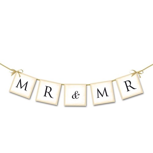 Girlande "Mr & Mr"