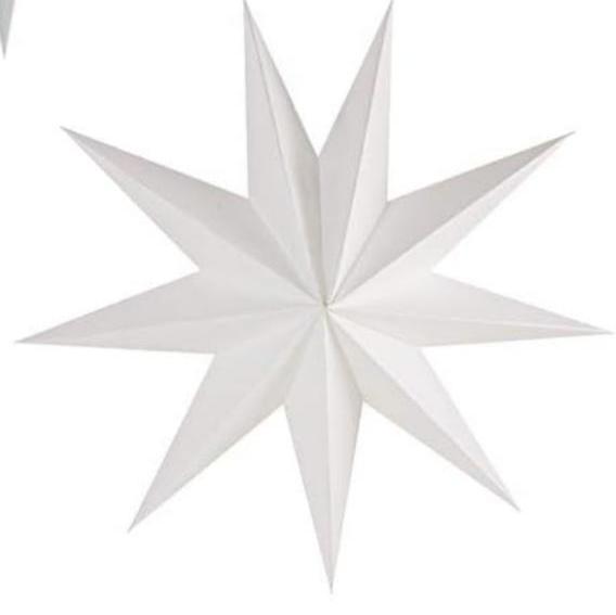 Papierstern weiß klein
