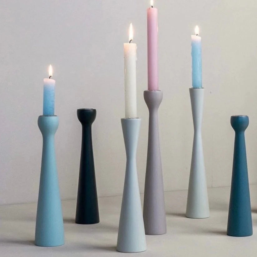 SPAR SET - Kinta Kerzenhalter sandglass  antracit  & grey - Kinta