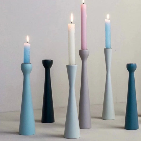 SPAR SET - Kinta Kerzenhalter sandglass  antracit  & grey - Kinta