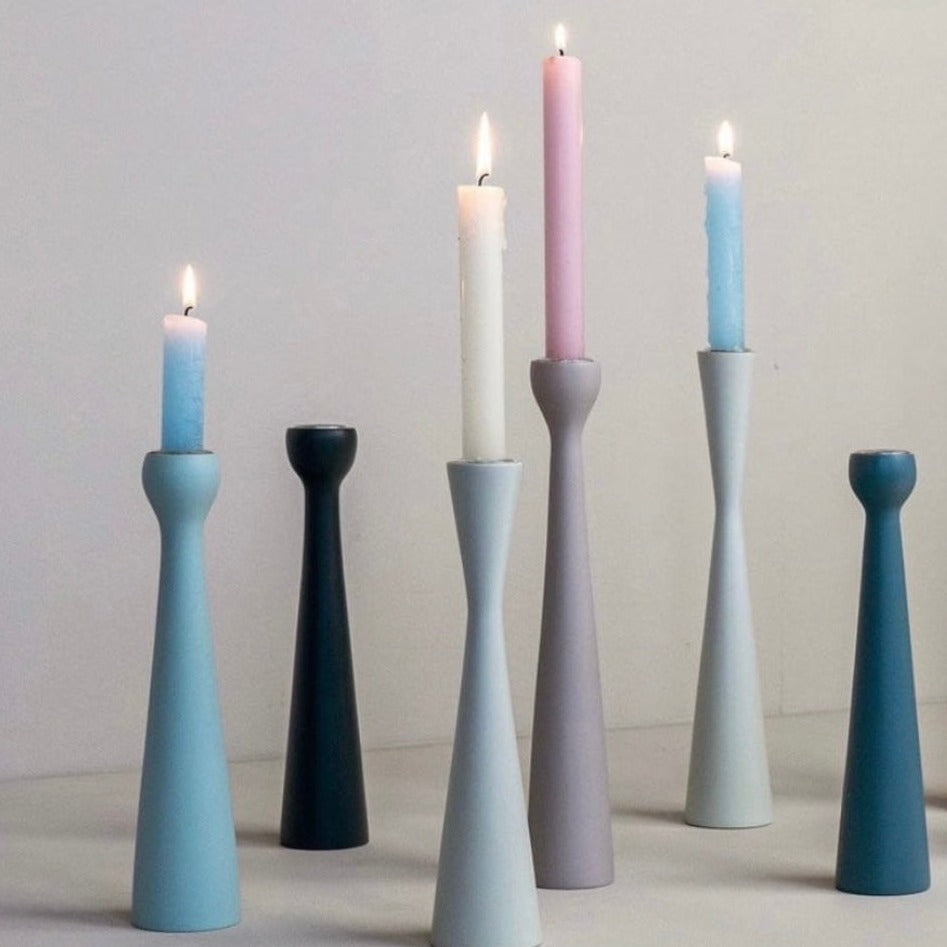 Kerzenhalter wood sandglass grey 30 cm - Kinta