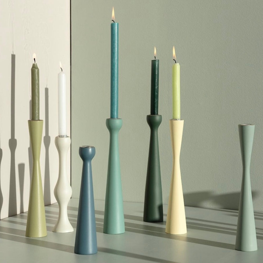 Kerzenhalter wood sandglass grey 30 cm - Kinta