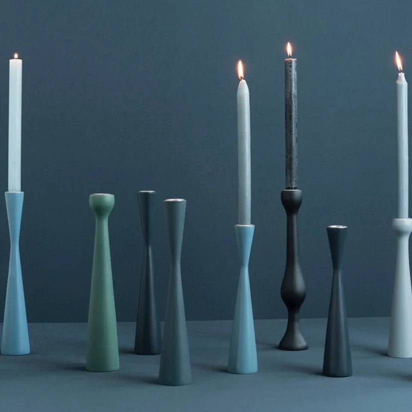 SPAR SET - Kinta Kerzenhalter sandglass airforce blue & sand - Kinta