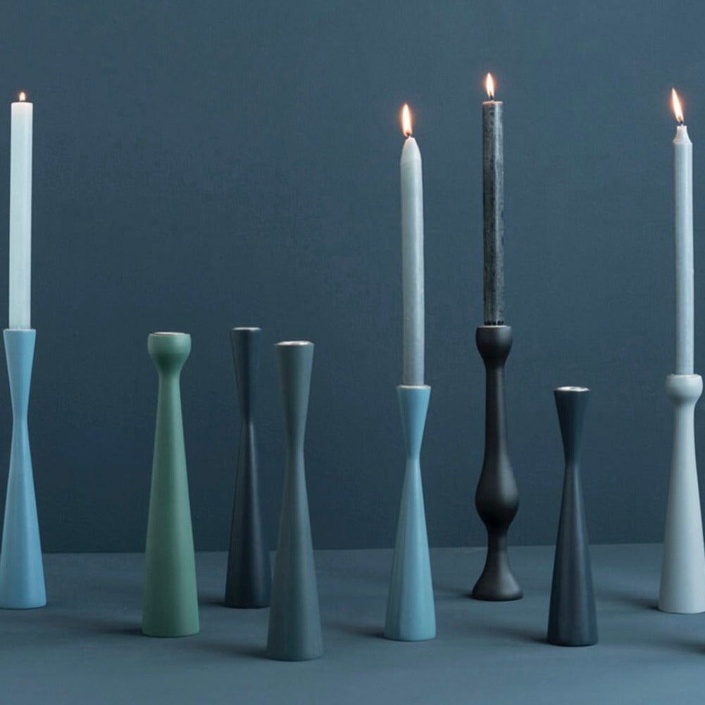 Kerzenhalter wood sandglass grey 30 cm - Kinta