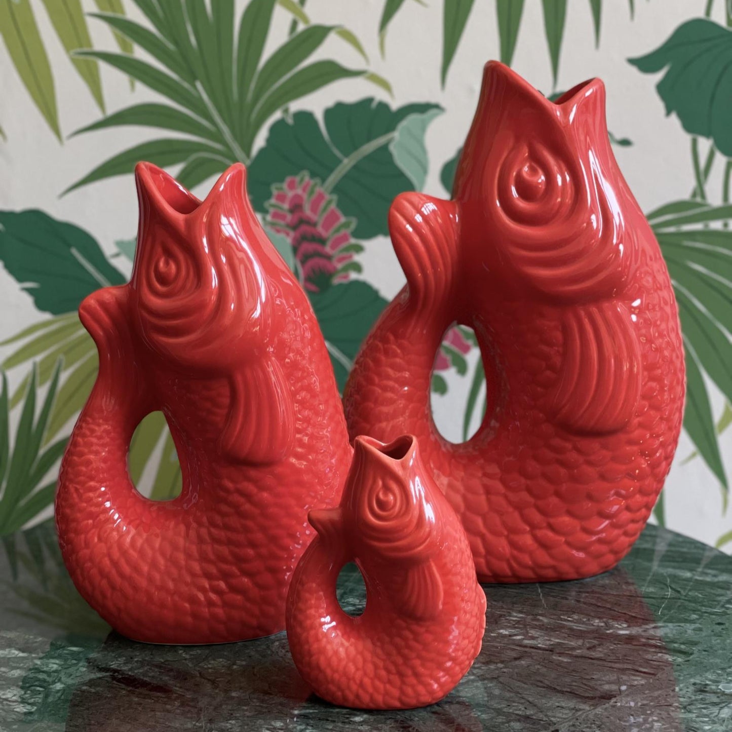 Mamsell Koi Fisch Vase neon pink groß - Giftcompany