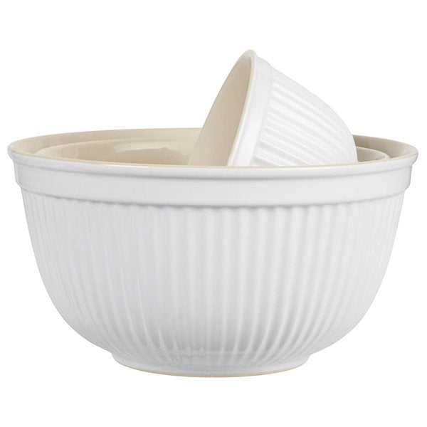 Schalensatz Mynte pure white 3-teilig groß - Ib Laursen