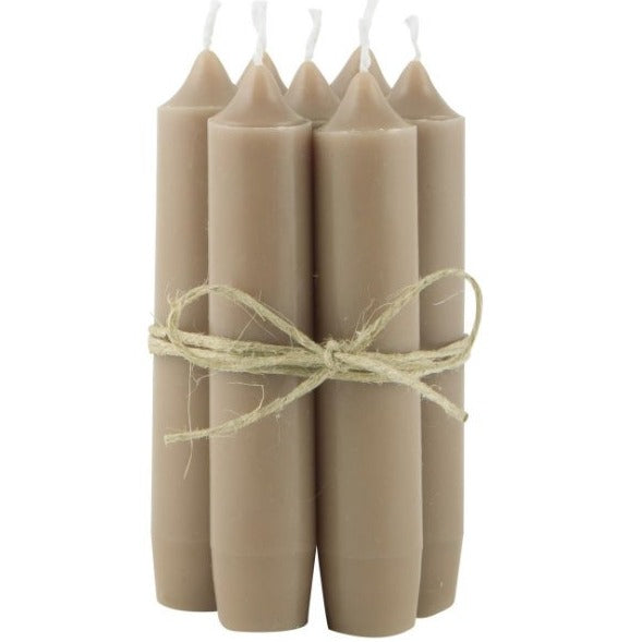 Stabkerze milky brown 5er Set - Ib Laursen