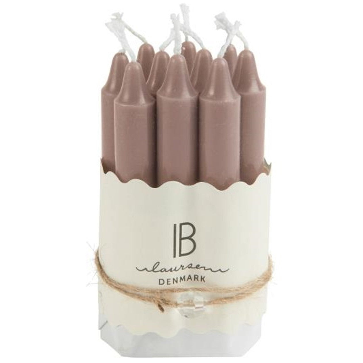 Dünne Kerzen 10 Stück malva - Ib Laursen