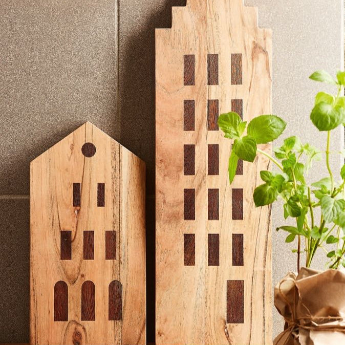 Schneidebrett "Stadthaus" - Räder