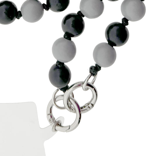 Handykette lang - Schwarz/Grau - LOT83