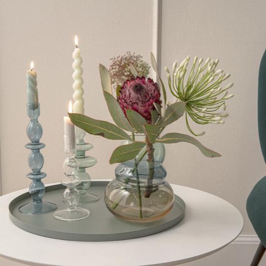 Tablett rund jungle green - Present Time