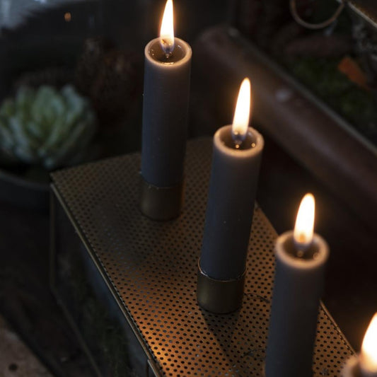 Stabkerze dunkelgrau 5er Set - Ib Laursen