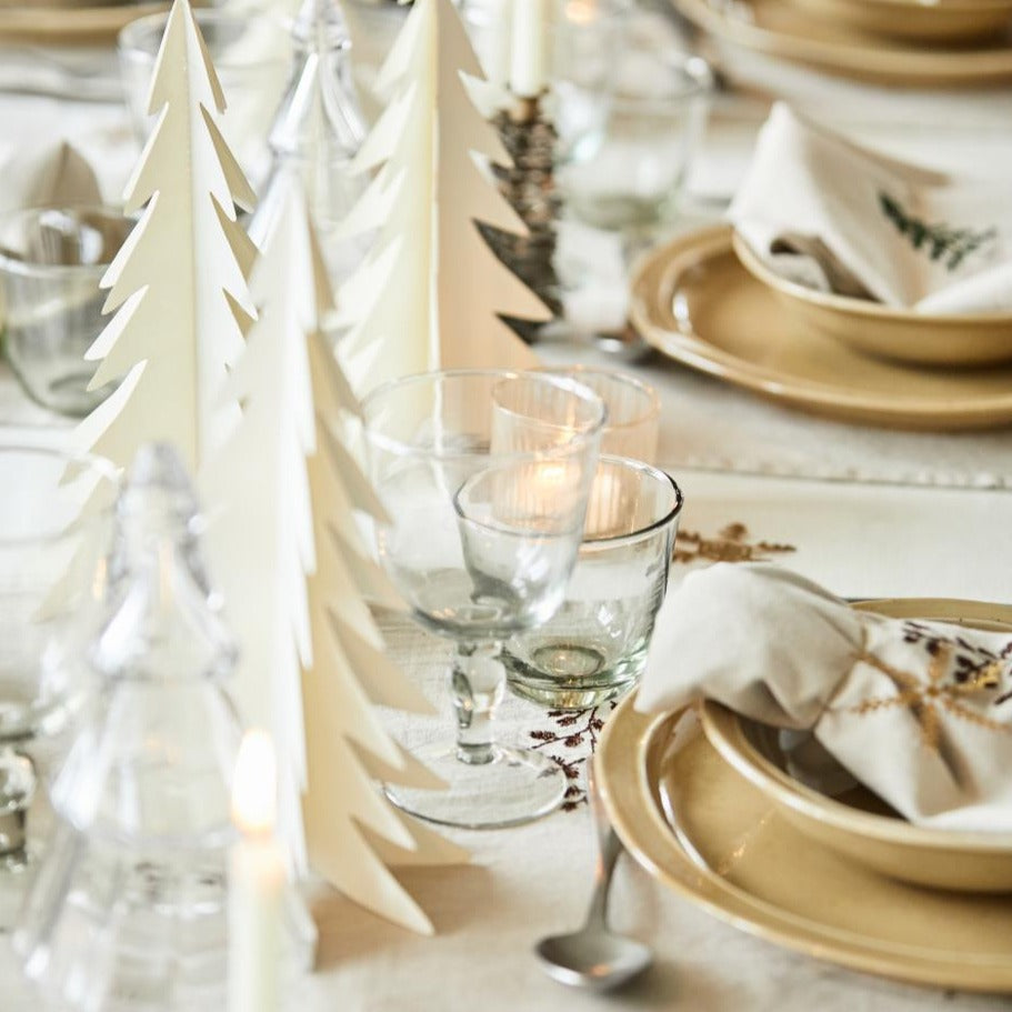 Serviettenring mit Messingblumen und Glasperlen Blume  - Ib Laursen