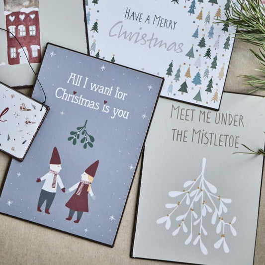 Metallschild "Meet me under the Mistletoe" - Ib Laursen