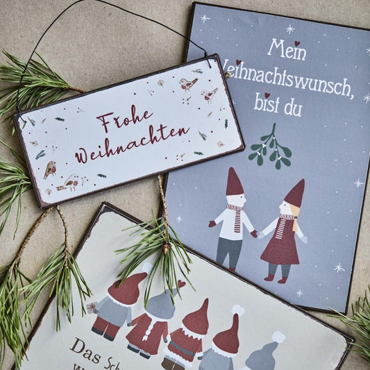 Metallschild "Mein Weihnachtswunsch bist du" - Ib Laursen