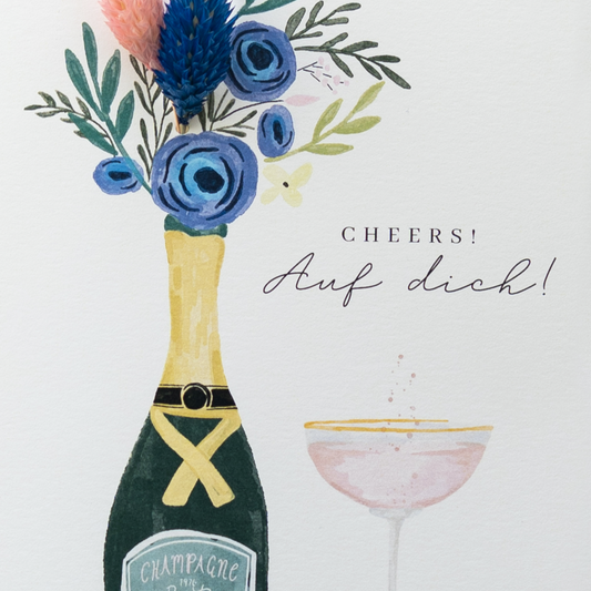 Applikations - Doppelkarte "Cheers!"