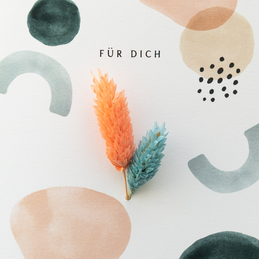 Applikations - Doppelkarte "Für dich"