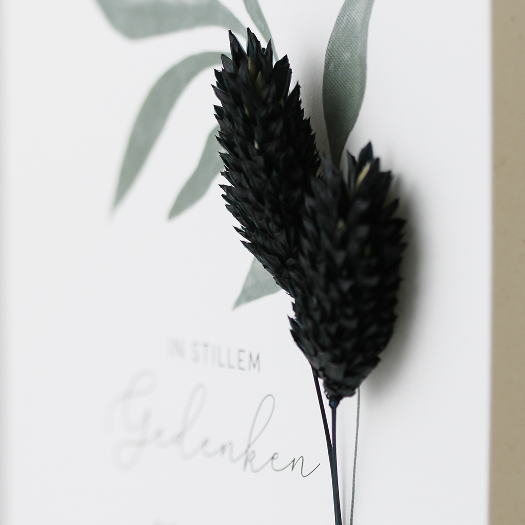 Applikations - Doppelkarte "In stillem Gedenken"