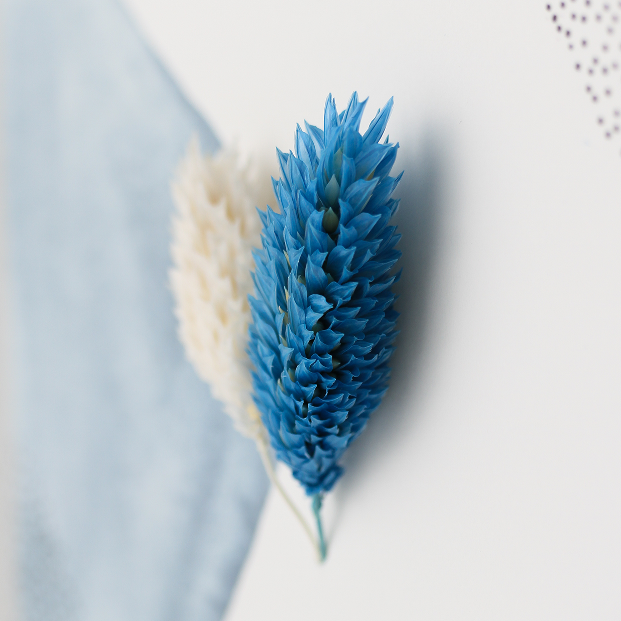 Applikations - Doppelkarte "Liebe Grüße" blau