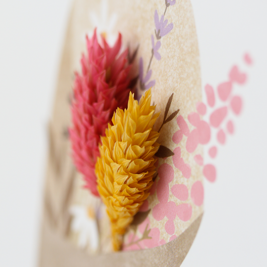 Applikations - Doppelkarte "Liebe Grüße"