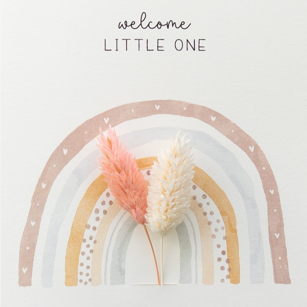 Applikations - Doppelkarte "Welcome Little One"