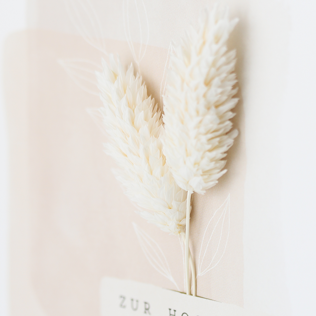 Applikations - Doppelkarte "Zur Hochzeit"