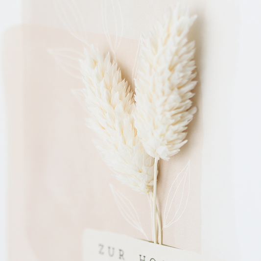 Applikations - Doppelkarte "Zur Hochzeit"