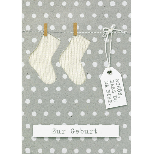 Babykarte "Zur Geburt" - Räder