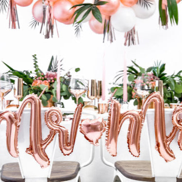 Folienballon "Mr & Mrs" roségold