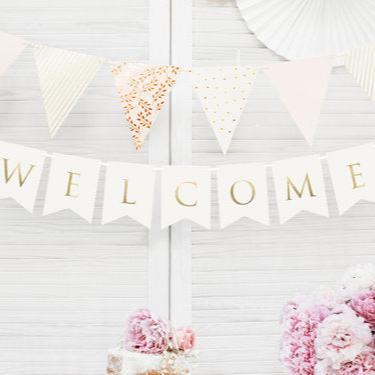 Girlande "Welcome" clean chic