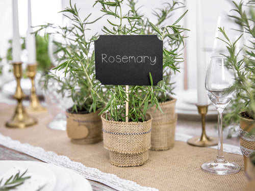 Tischkarten Tafeln schwarz