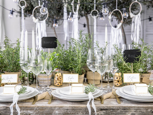 Tischkarten Tafeln schwarz